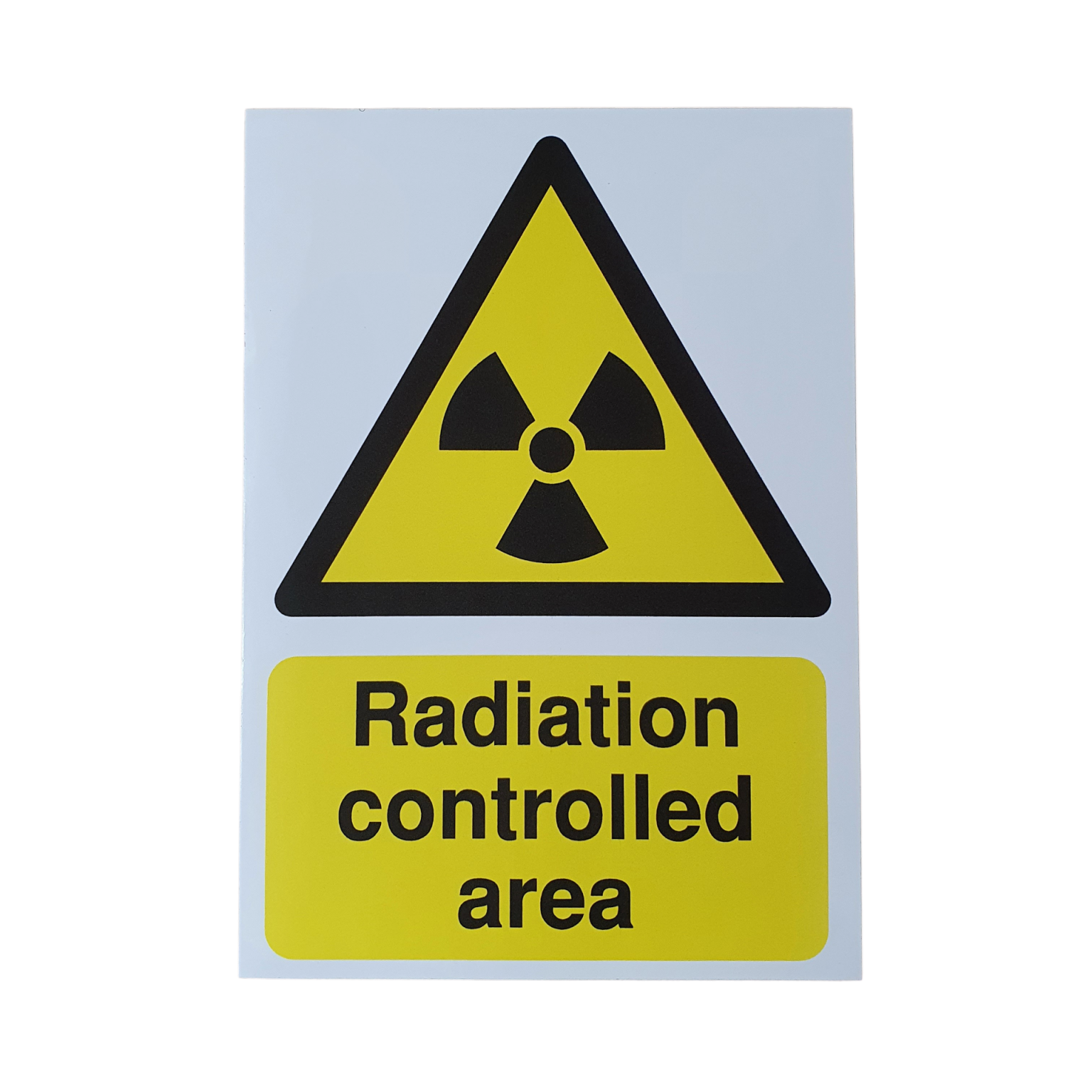 Do Not Enter radiation warning sign, self adhesive Veterinary XRays
